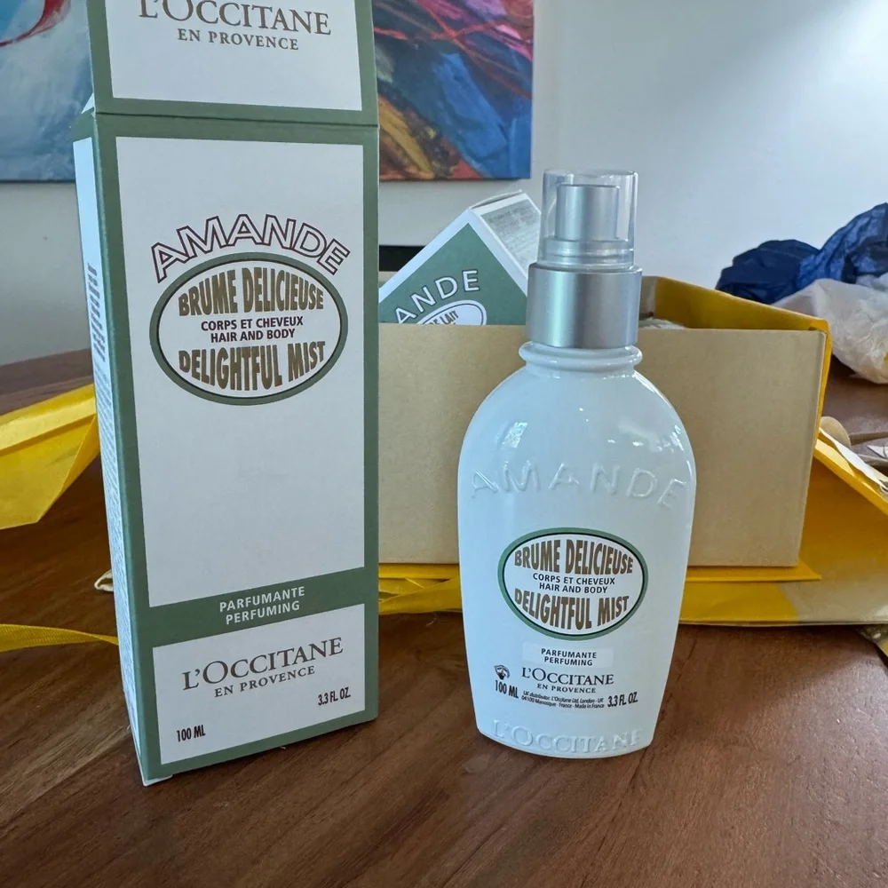 NWT L'Occitane Amande Delightful Mist 3.3 fl oz